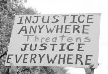Injustice everywhere - Photo credit: Elizabeth Brossa, flickr creative commons