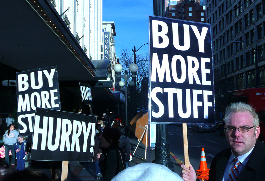 Buy more stuff - Image credit:The Searcher, Flickr creative commons