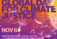 global day for climate justice, nov 6